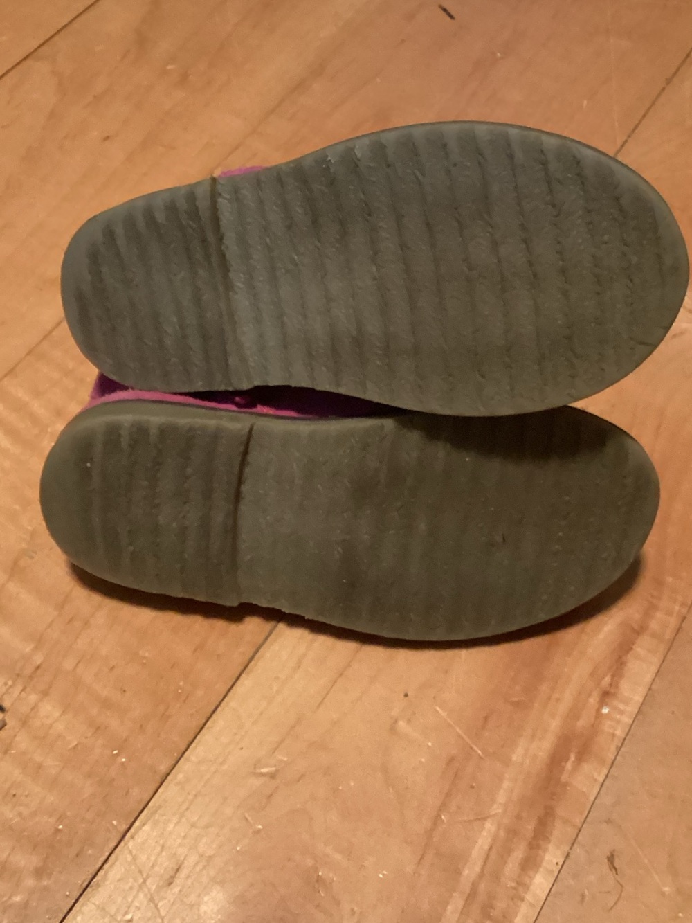 Kids Suede Ankle Boots in Magenta with Teal Heel Tab - Picture 2 of 5